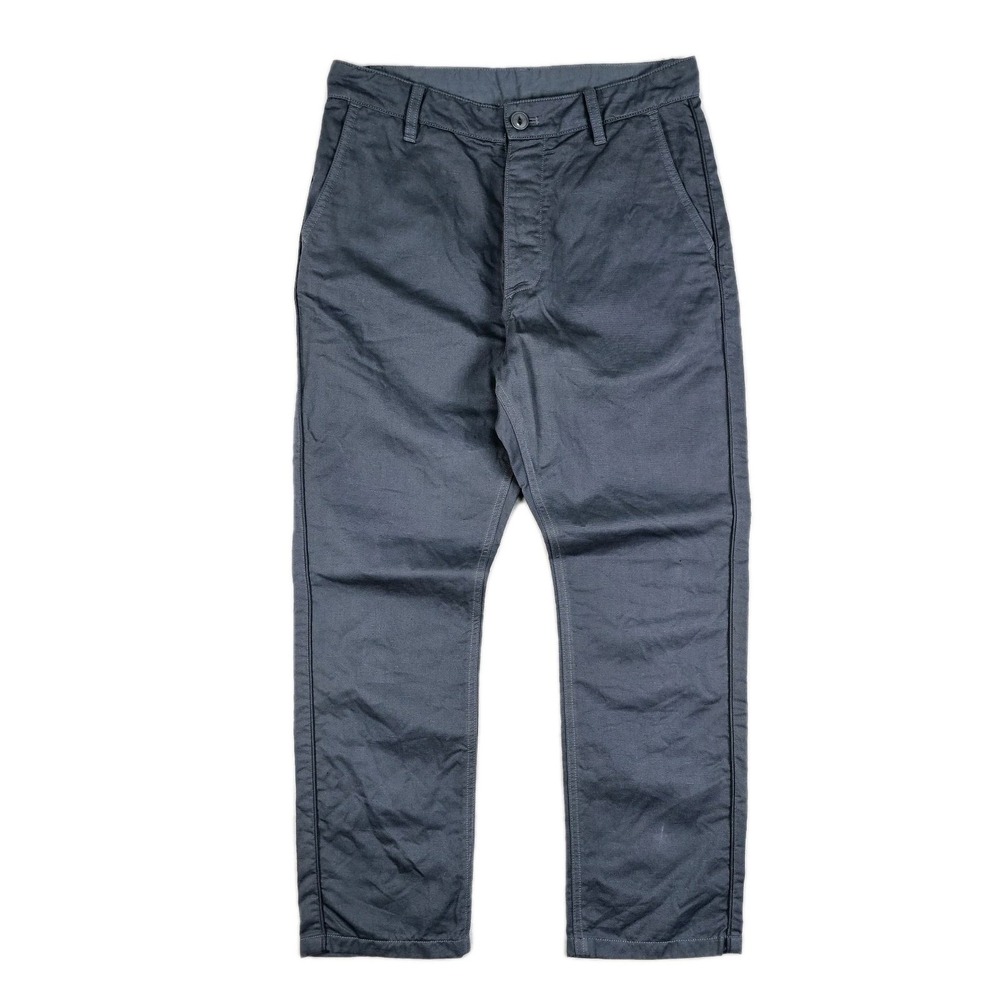 Vlas Blomme Cotton Chinos Womens 0 30x25 135268 Capree Trousers Japan Navy